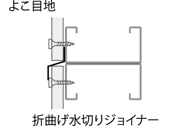 折曲げ水切りジョイナー